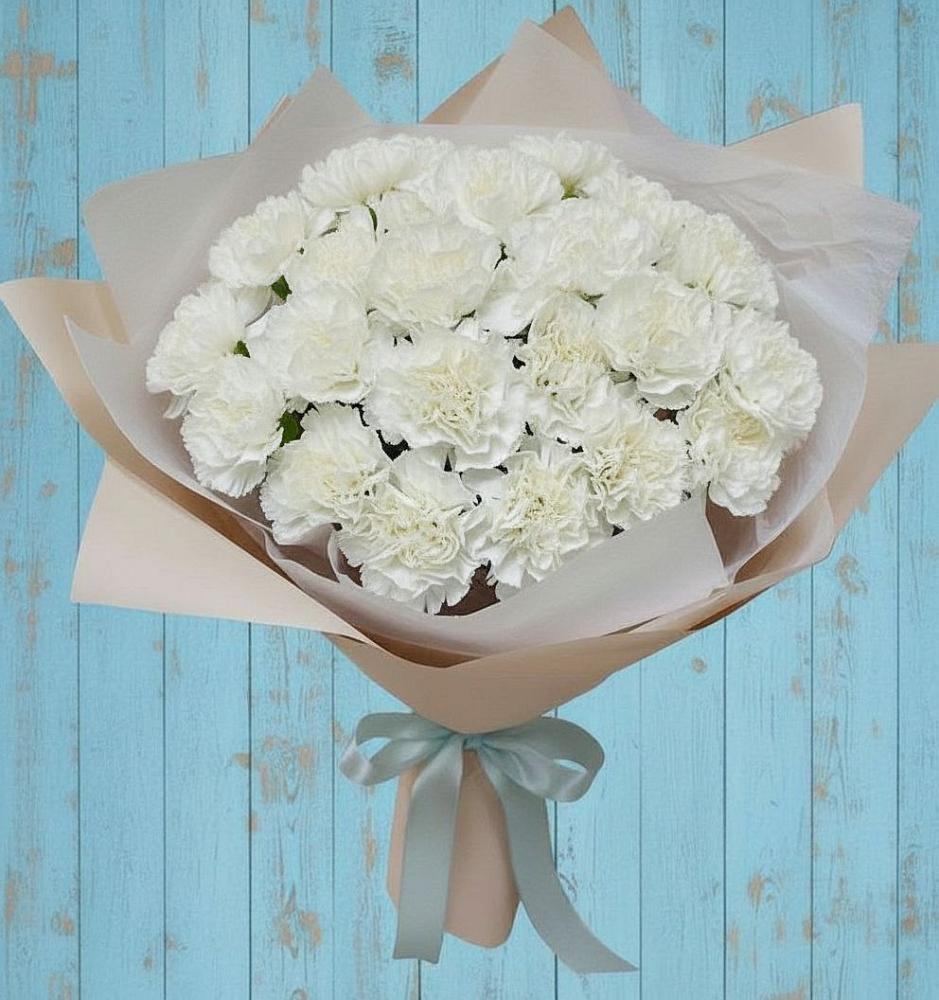 Букет цветов из: Гвоздики в Богдановиче Свердловская область