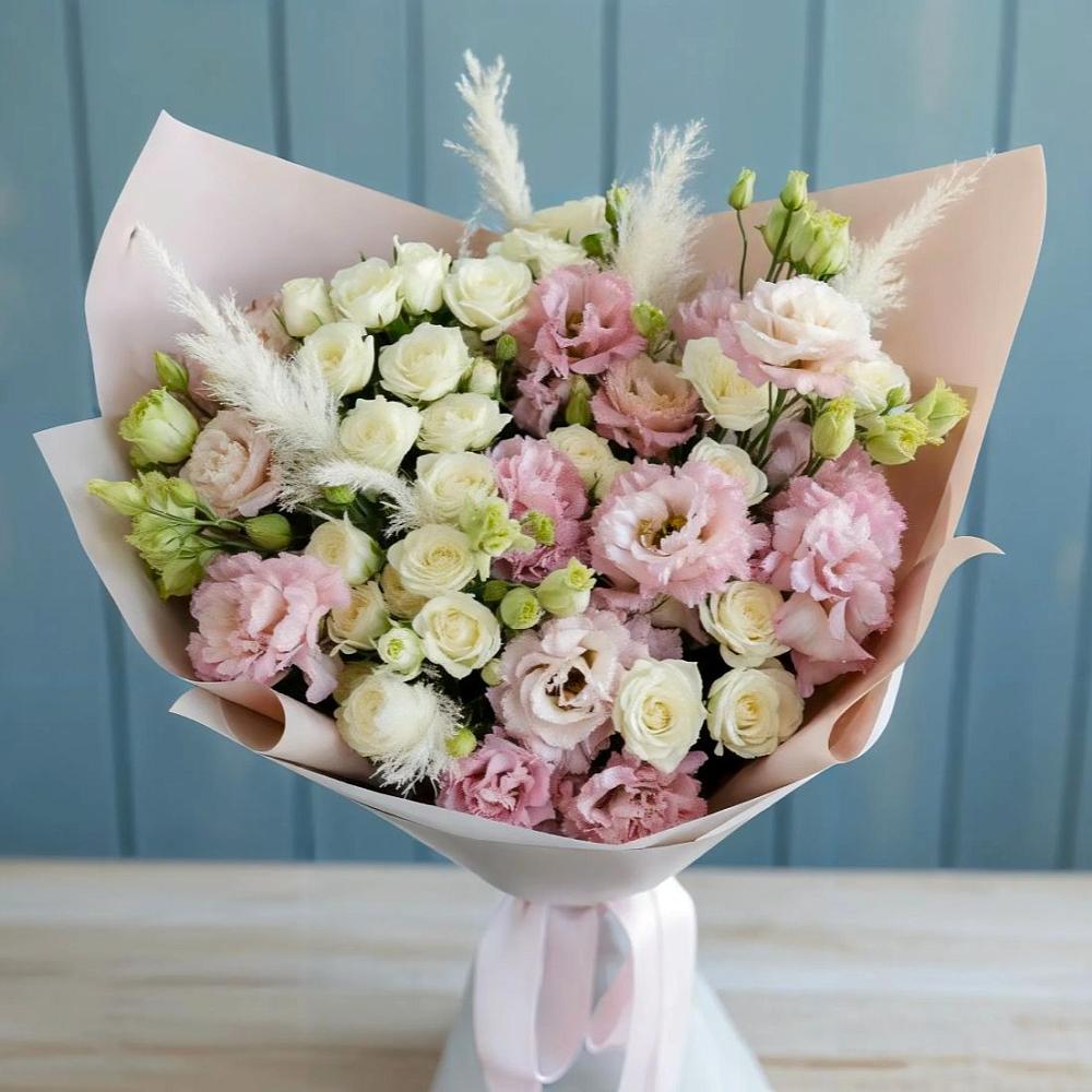 Букет цветов из: Альстромерии и Розы в Богдановиче Свердловская область