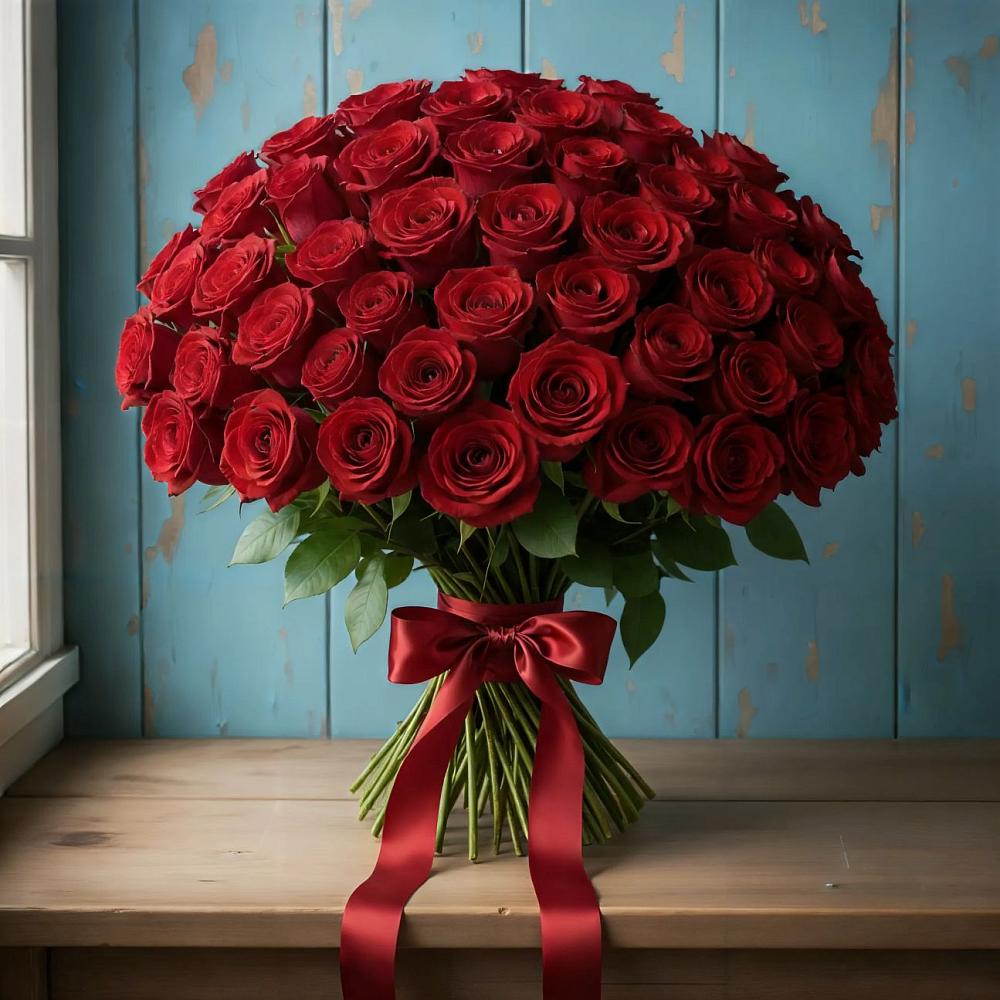 Букет Красные розы Блэк Меджик в Богдановиче Свердловская область