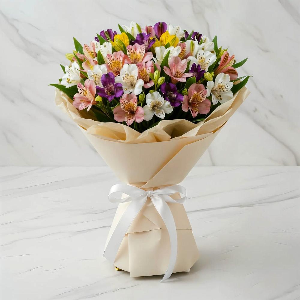 Букет цветов из: Альстромерии в Богдановиче Свердловская область