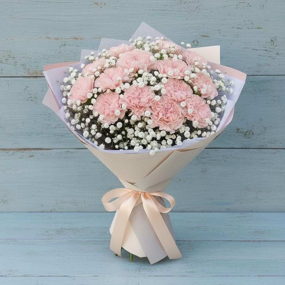 Букет цветов из: Гвоздики в Богдановиче Свердловская область