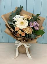 Букет цветов из:  Герберы и Хризантемы в Богдановиче Свердловская область