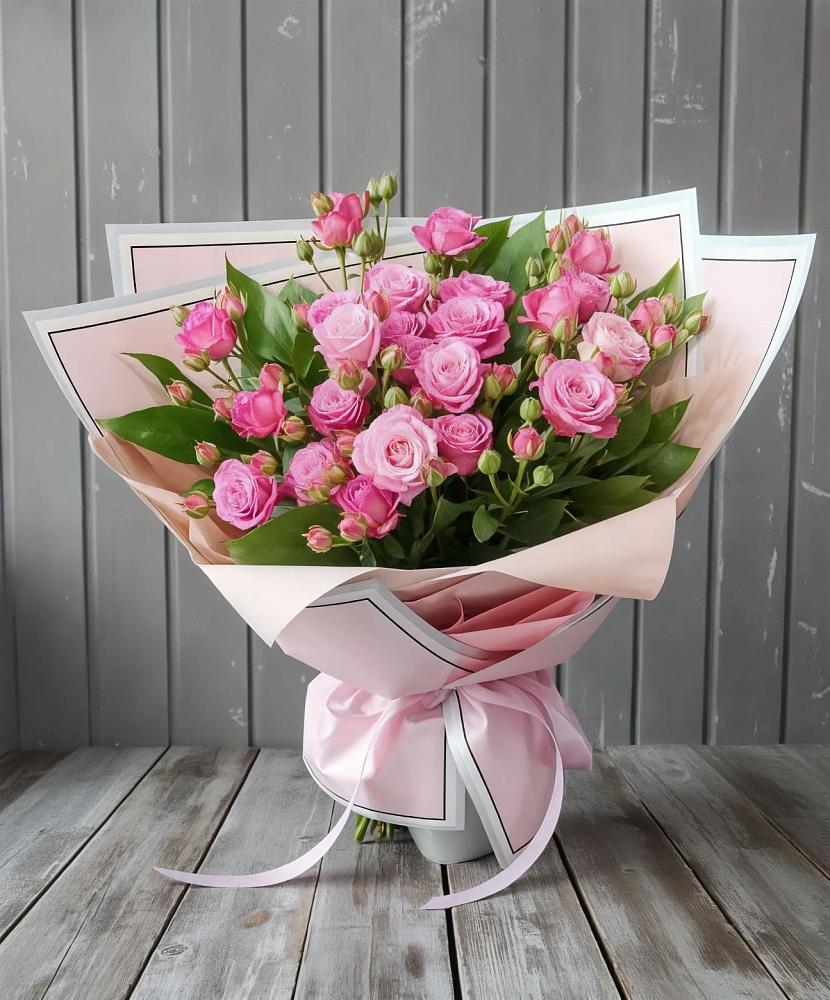 Букет Розовый кустик в Богдановиче Свердловская область