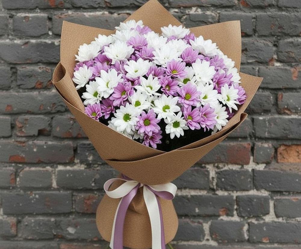 Букет цветов из: Хризантемы в Богдановиче Свердловская область