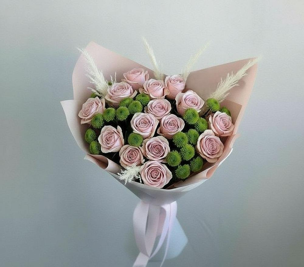 Букет цветов из: Розы и Хризантемы в Богдановиче Свердловская область