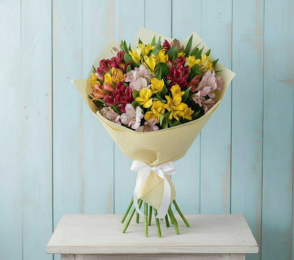 Букет цветов из: Альстромерии в Богдановиче Свердловская область