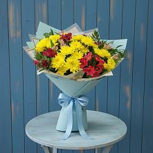 Букет цветов из:  Альстромерии и Хризантемы #REPLACE_PRED# Богдановиче Свердловская область